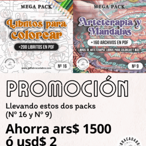 PROMO N7 - LIBRITOS PARA COLOREAR +ARTETERAPIA Y MANDALAS
