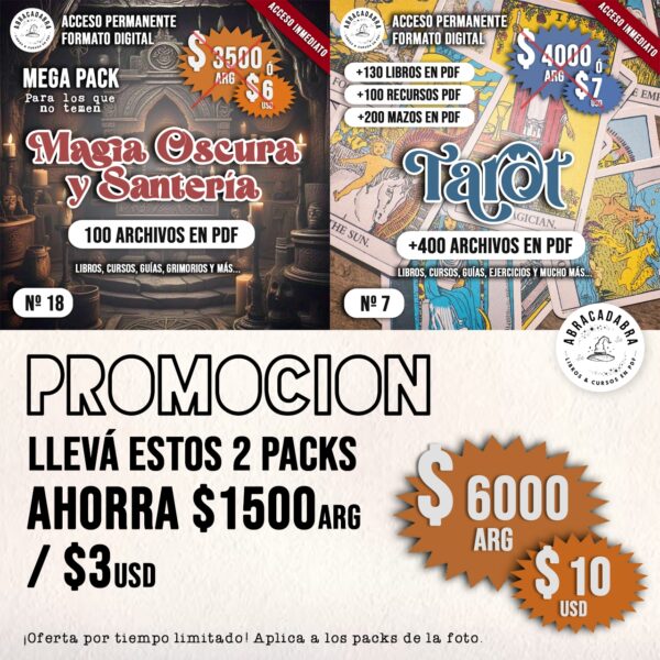 PROMO N8 - MAGIA OSCURA Y SANTERÍA + TAROT