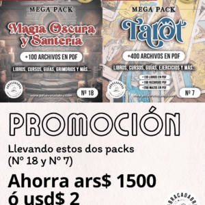 Promo 8 Magia oscura y santeria + Tarot
