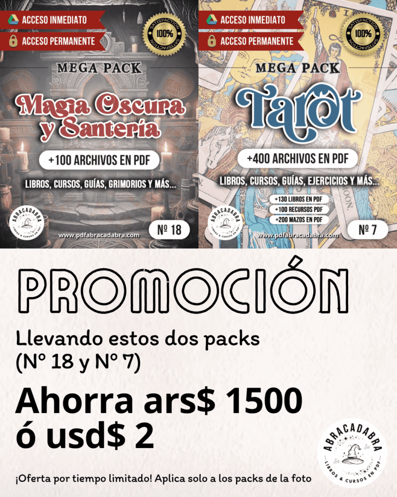 Promo 8 Magia oscura y santeria + Tarot