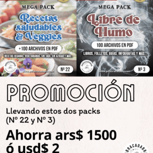 Promo 10 Recetas saludables y Veggies + Libre de humo