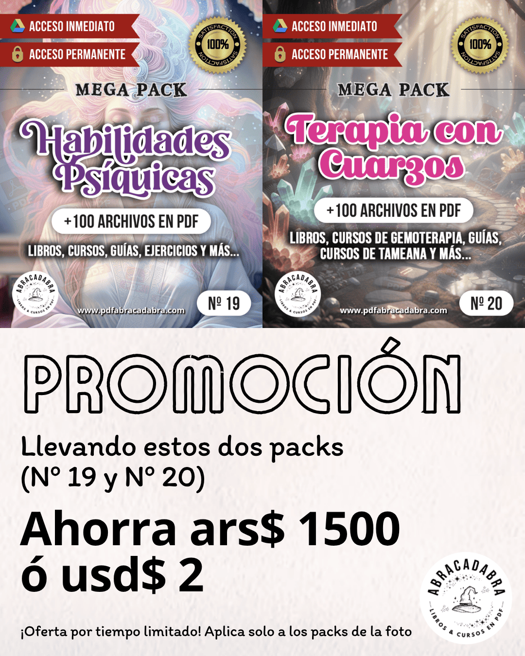 PROMO N9 - HABILIDADES PSIQUICAS + TERAPIA CON CUARZOS